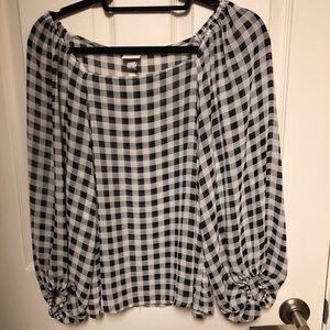 Checkered dress blouse - A New Day